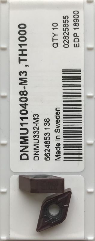 Пластина змінна твердосплавна токарна DNMU110408-M3 TH1000