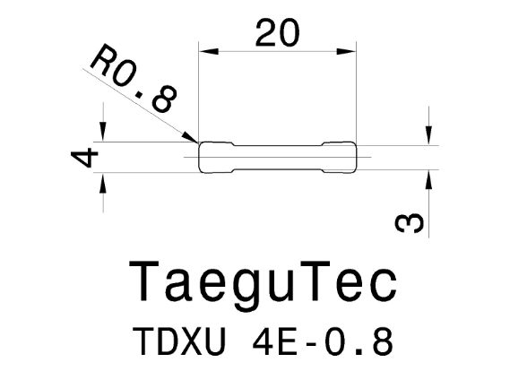 Пластина змінна твердосплавна канавкова TDXU 4E-0.8 TT9080